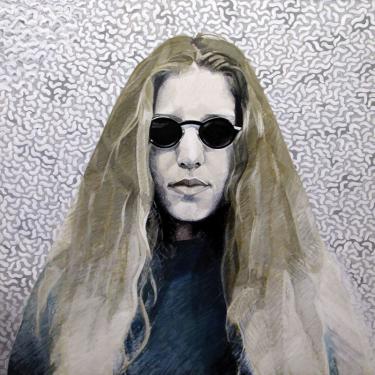Le regard n.4, 1996, acryl sur toile, 100x100 cm