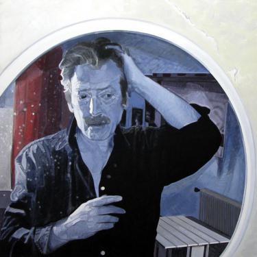 Le miroir, 1998, acryl sur toile, 100x100cm