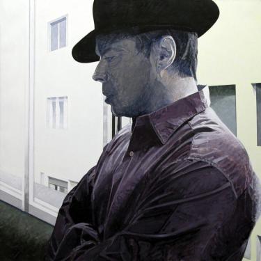 Ailleurs, 1999, acryl sur toile, 100x100cm