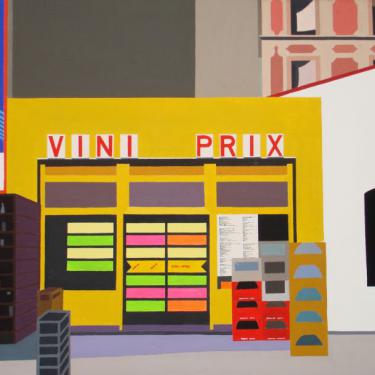 Viniprix, 1965, acryl sur toile, 97x130cm