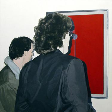 Vernissage n.4, 1993, acryl sur toile, 100x100cm
