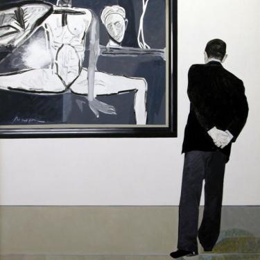 Vernissage n.3, 1993, acryl sur toile, 125x100cm