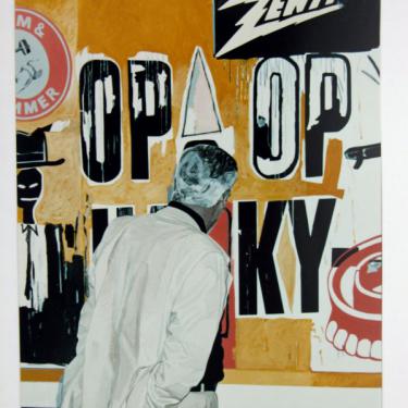 Vernissage n.7, 1993, acryl sur toile, 162x120cm, coll. part.