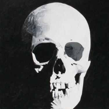 Tête de mort, 2009, acryl sur toile