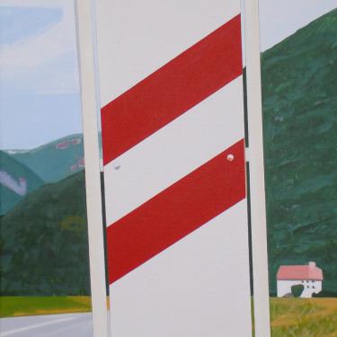 Eté 2007, 2007, acryl sur toile,100x40cm