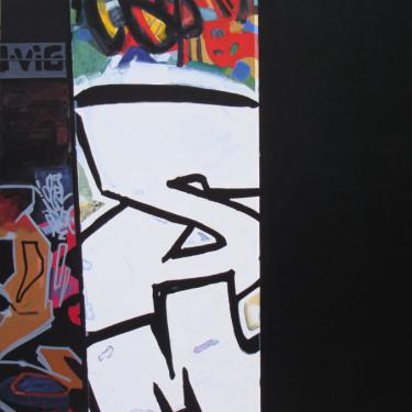 Graffiti n.32, 2010, acryl surtoile, 140x120cm