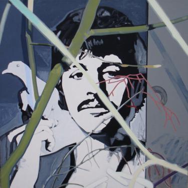 Affiche n.4, 2010, acryl sur toile,100x100cm