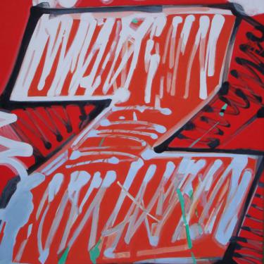 Graffiti n.35, 2011, acryl sur toile, 122x100cm