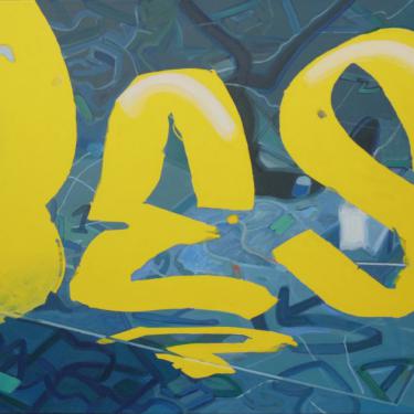 Graffiti n.39, 2014, acryl sur toile, 100x125 cm