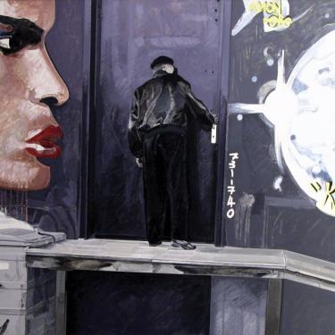 Graffiti n.1, 1994, acryl sur toile,100x125cm