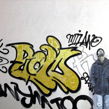 Graffiti n.8, 1995, acryl sur toile,100x125cm