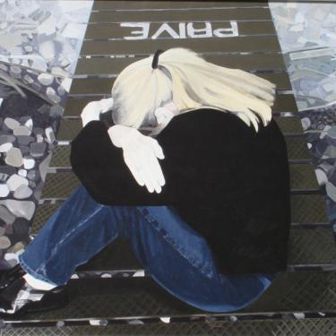 Vie privée, 1991, acryl sur toile, 140x105cm