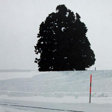 Solitude de l'arbre, 1988, acryl sur toile, 162x120cm