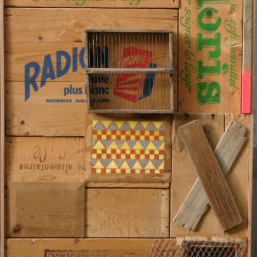 Démlition n.12, 2010, assemblage,122x80cm